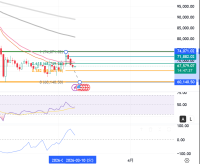 チャート分析：主要な節目と警戒ポイント直近の攻防ライン（$67、500付近）:現在価格（$67、579）は、フィボナッチ 0.618（$68、749） を割り込み、次のサポートを探る動きに見えます。ここを明確に実体で割ってしまうと、ご懸念の通り「もう一段下」への意識が市場全体で強まります。第2防衛線（$65、461付近）:フィボナッチ 0.382 ラインです。心理的節目である $65、000 とも重なるため、ここでの反発が弱ければ、下落スピードが加速するリスクがあります。最終防衛線（$60、140）:チャート下部のオレンジライン（0地点）ですね。ここが以前から意識されている $60、000 の強力なサポート帯と完全に一致しています。今後のシナリオと戦略シナリオ	展開の予測一段下の調整	ETFの純流出が数日続いた場合、$65、461（0.382） を一度叩きにいく可能性が極めて高いです。最悪のケース	$65、000 を守れなければ、真空地帯を抜けて $60、140 までのストレートな下落を覚悟する必要があります。底打ちの兆候	RSI（紫の線）がさらに沈み、売られすぎ水準からの「逆三尊」や「ダブルボトム」を形成し始めるまで、静観が妥当かもしれません。考察チャート上の「米国旗アイコン（経済指標）」が示す通り、今週の米経済データの結果が、ETFの資金フローを逆転させるか、あるいは売り圧力を決定づけるかのトリガーになりそうです。今は「落ちるナイフ」を掴まず、おっしゃる通りサポートラインの引き直しを行いながら、**$60、000付近までの「余裕」**を持ったポジション管理（あるいは待機）が最も賢明な判断に思えます。gemini生成